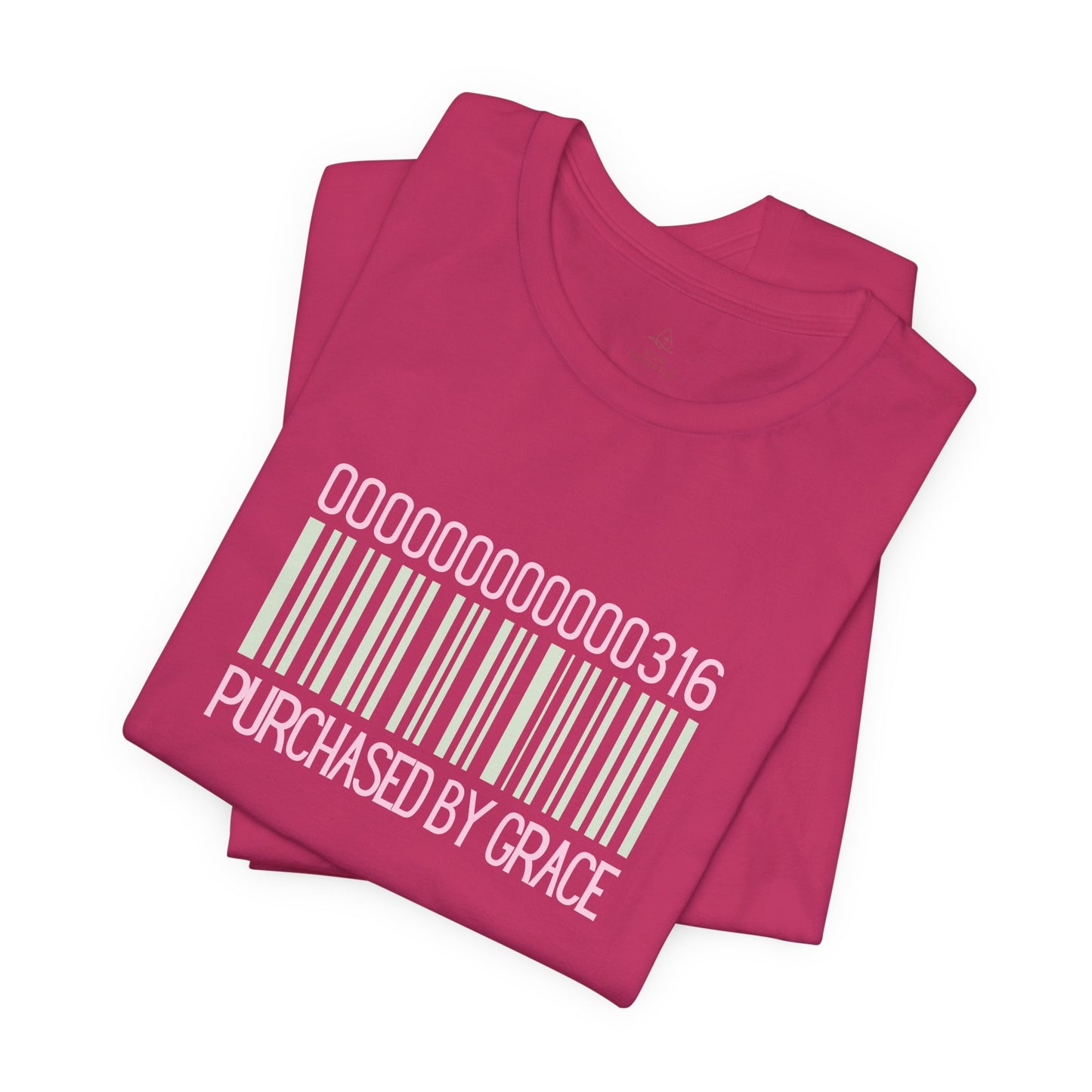 Barcode 'Purchased by Grace' Design Woman Tee