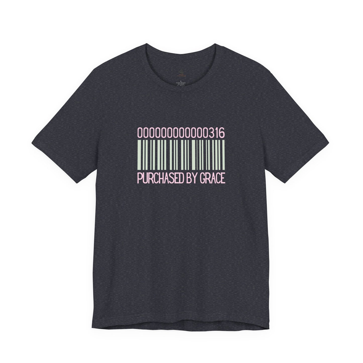 Barcode 'Purchased by Grace' Design Woman Tee