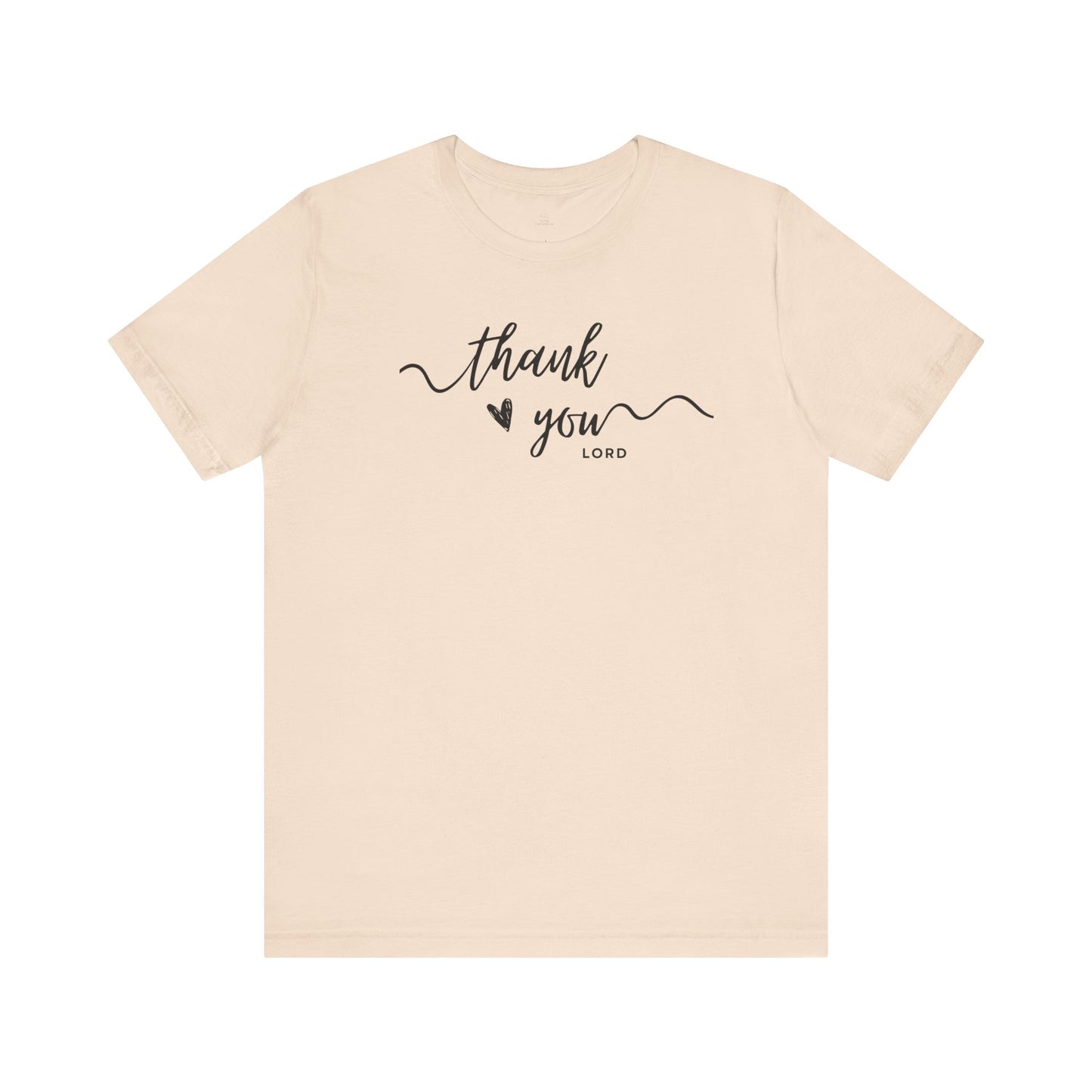 Thank You Lord script heart Woman T-Shirt Faith Christian