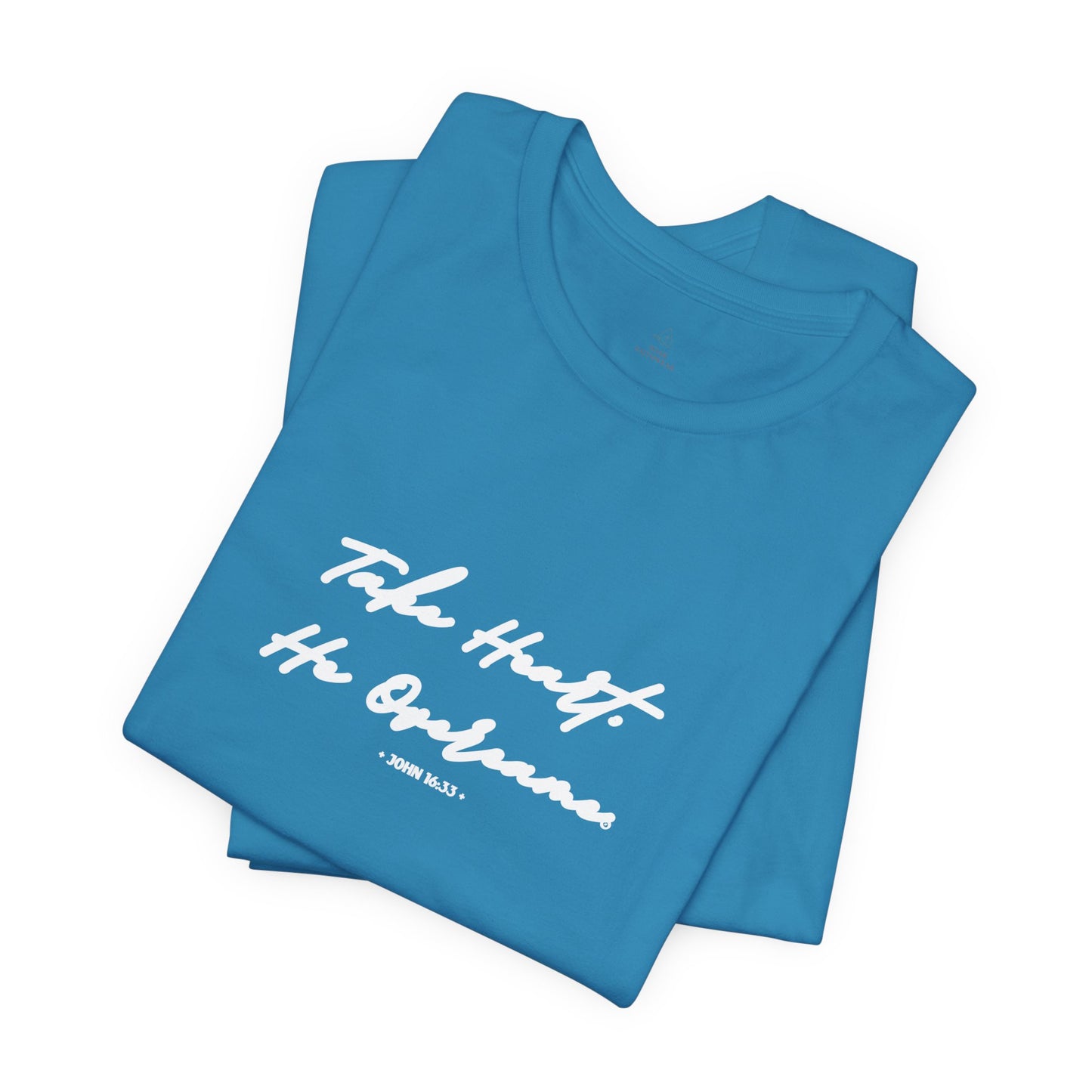 Take Heart He Overcame Shirt, Christian T-Shirt