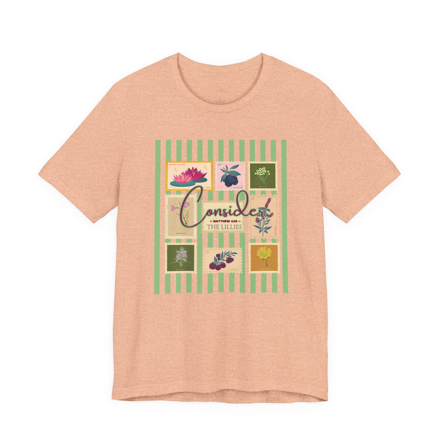 Consider the Lilies Woman Tee Floral Patchwork Graphic Shirt