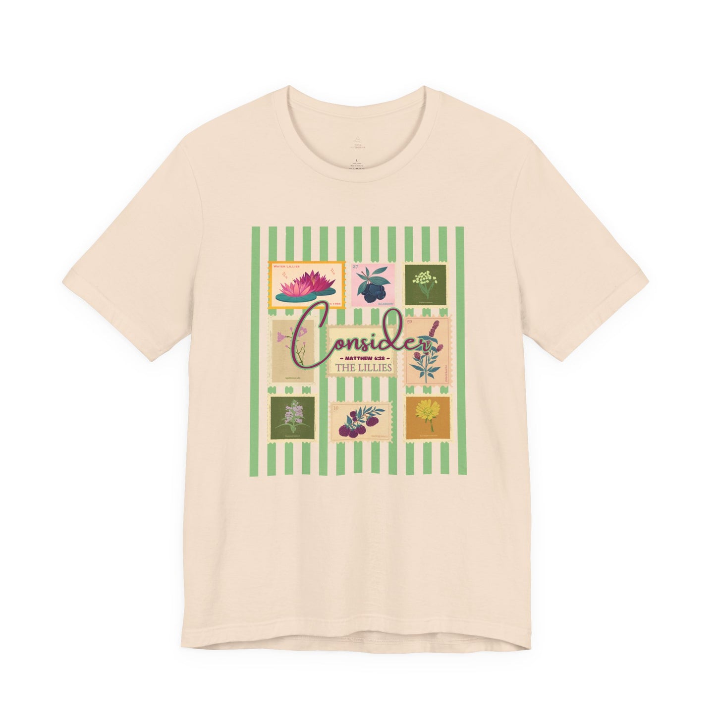 Consider the Lilies Woman Tee Floral Patchwork Graphic Shirt