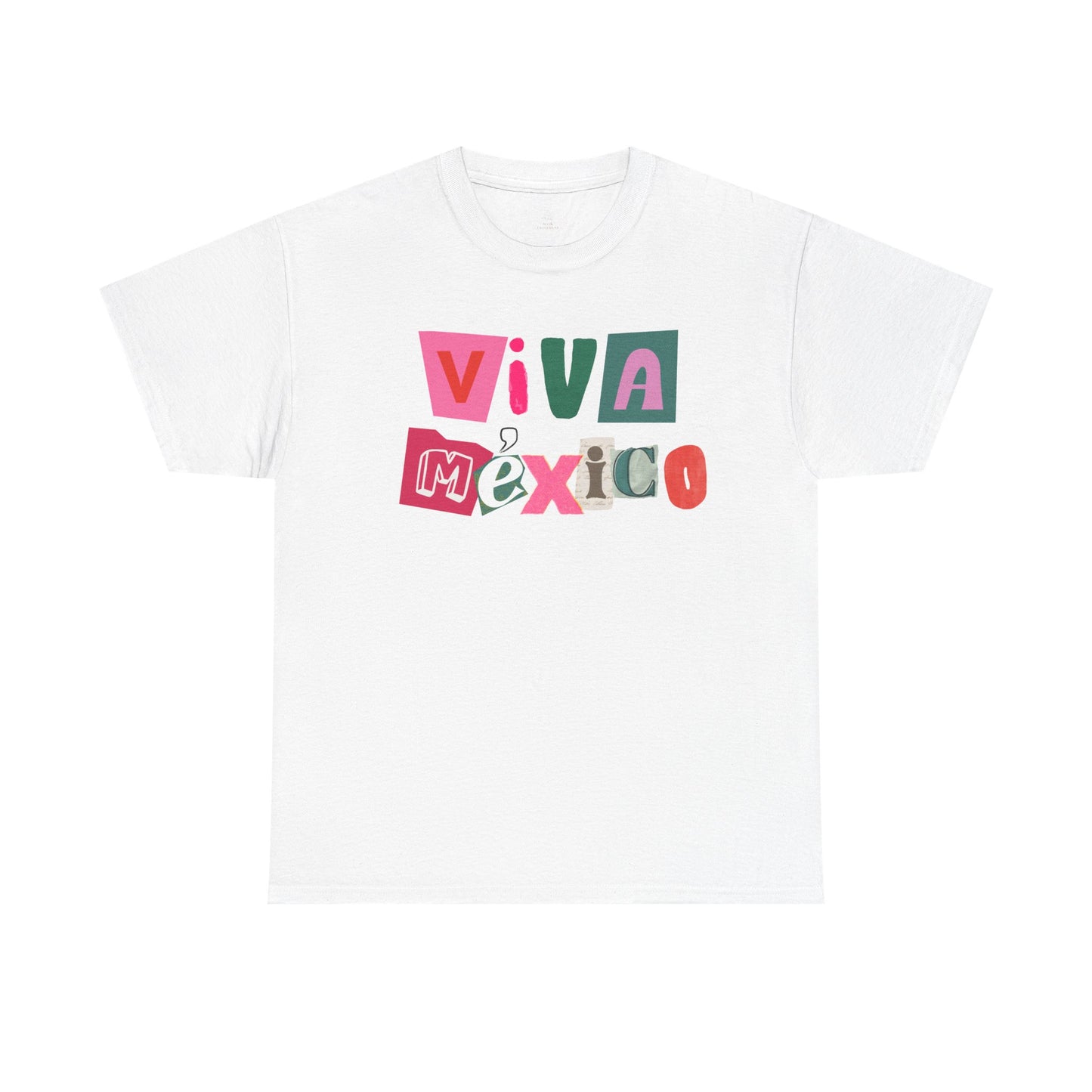Viva Mexico block letters Tee | Mexican pride graphic T-Shirt