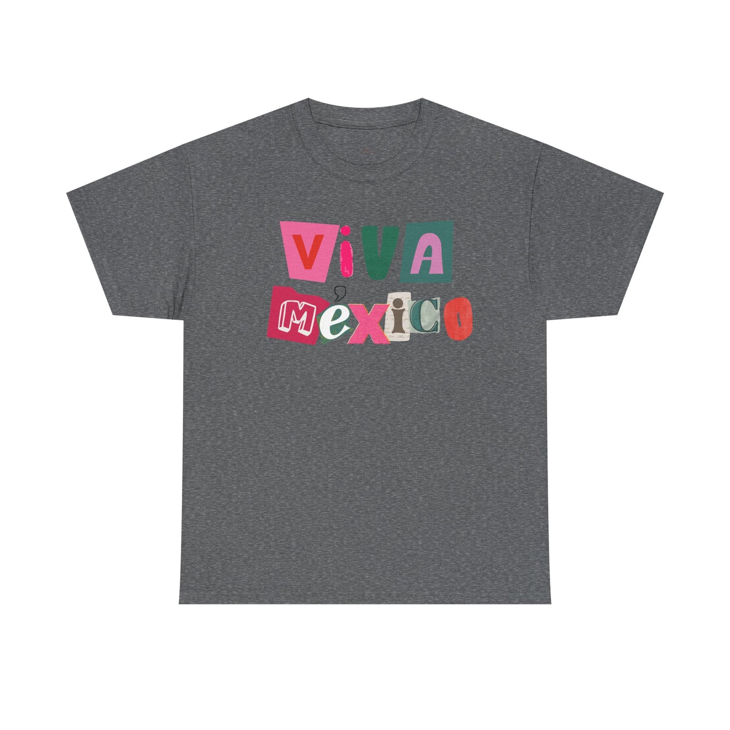Viva Mexico block letters Tee | Mexican pride graphic T-Shirt