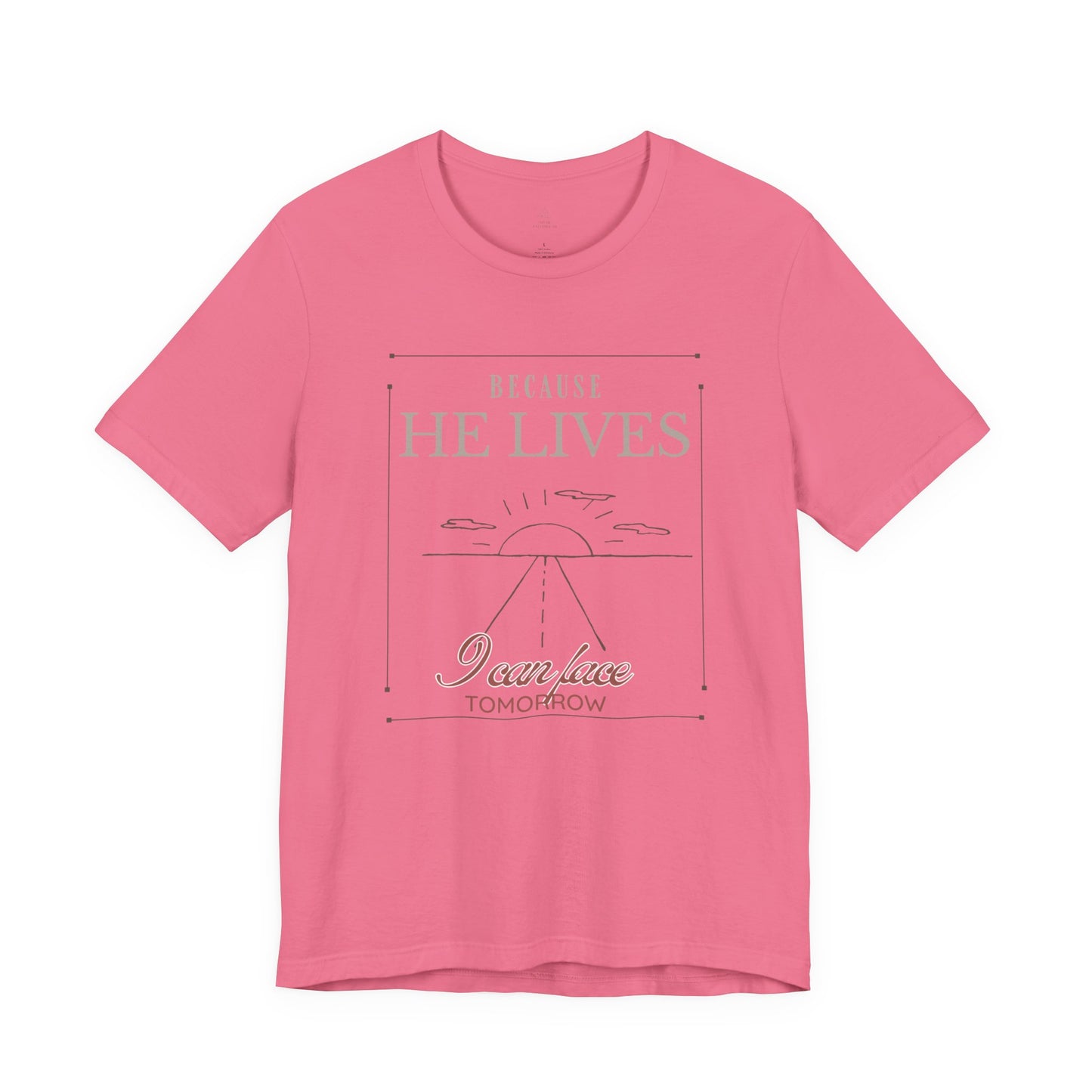 Chirstian Tee - Female adult - Because He lives.