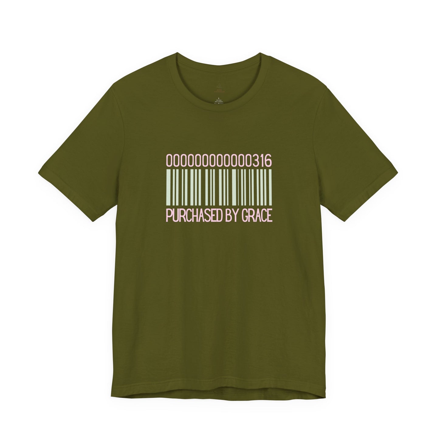 Barcode 'Purchased by Grace' Design Woman Tee