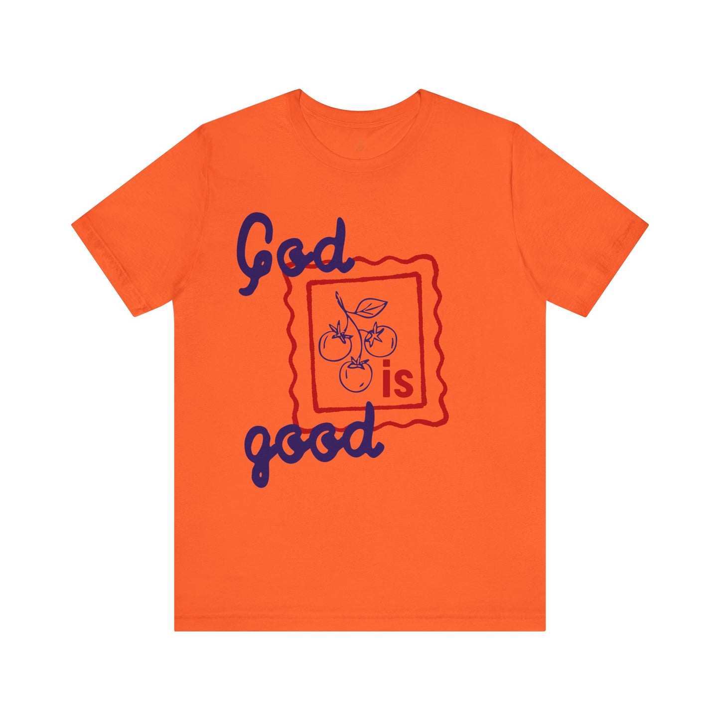 God Is Good T-Shirt | Religious Christian Tee, Hand-Drawn Fruit Illustration