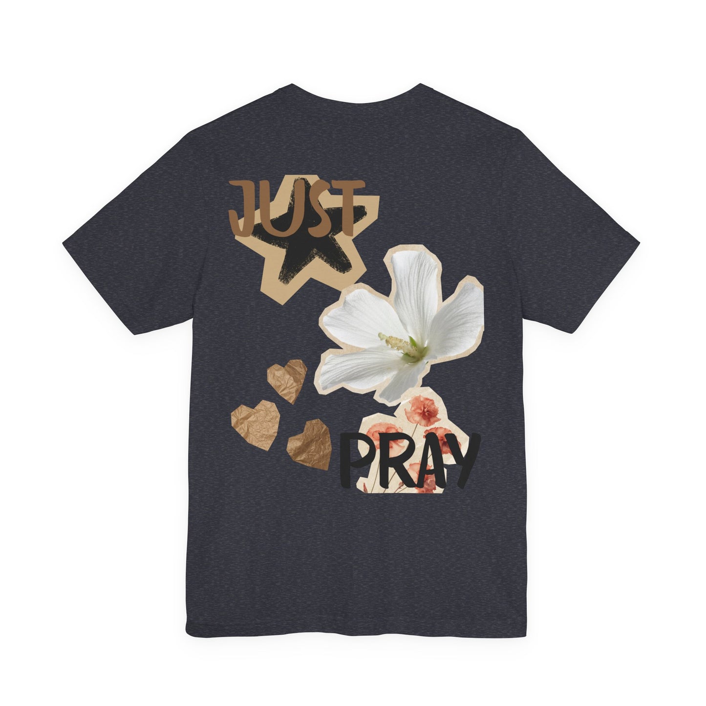 Just Pray floral back T-Shirt | faith graphic tee