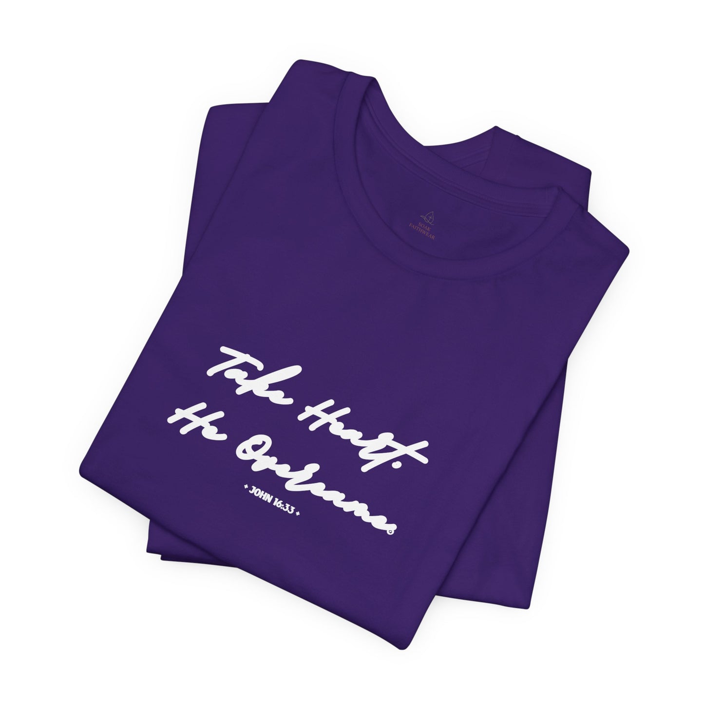 Take Heart He Overcame Shirt, Christian T-Shirt