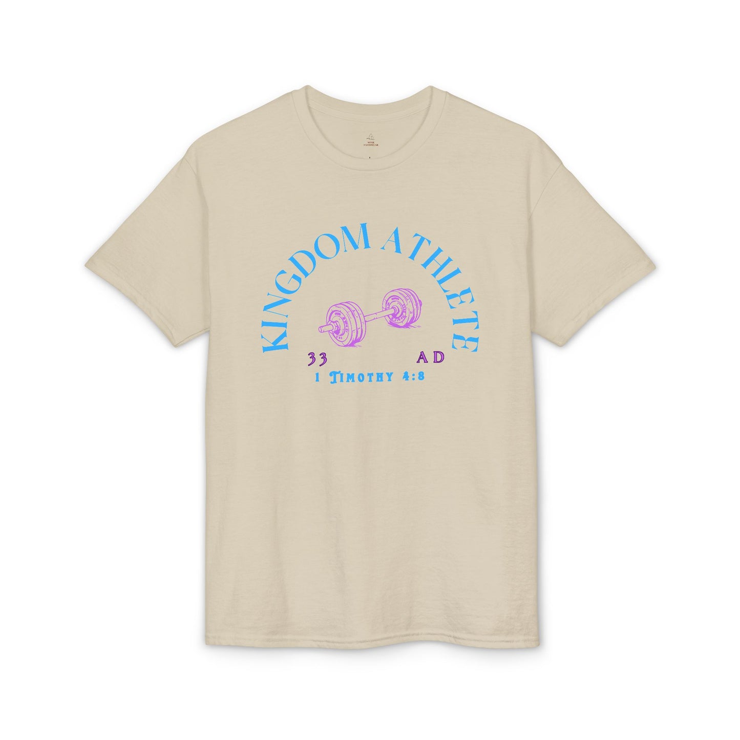 Kingdom Athlete barbell graphic T-Shirt woman fitness gym tee