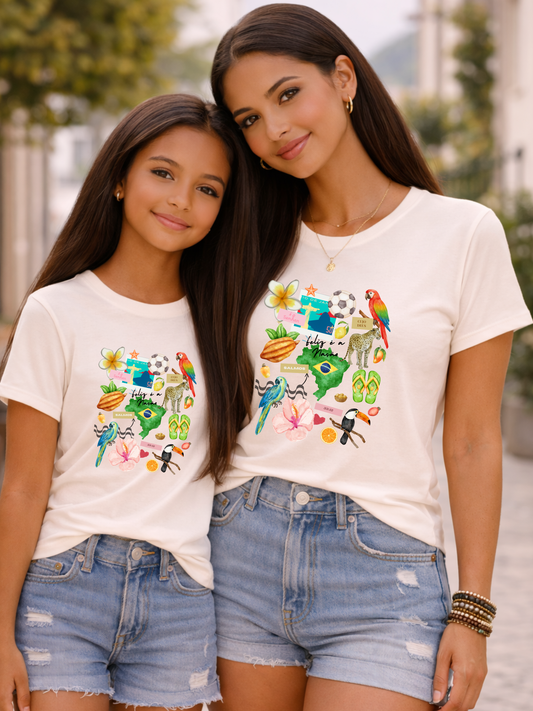 Brazil Collage Youth Tee