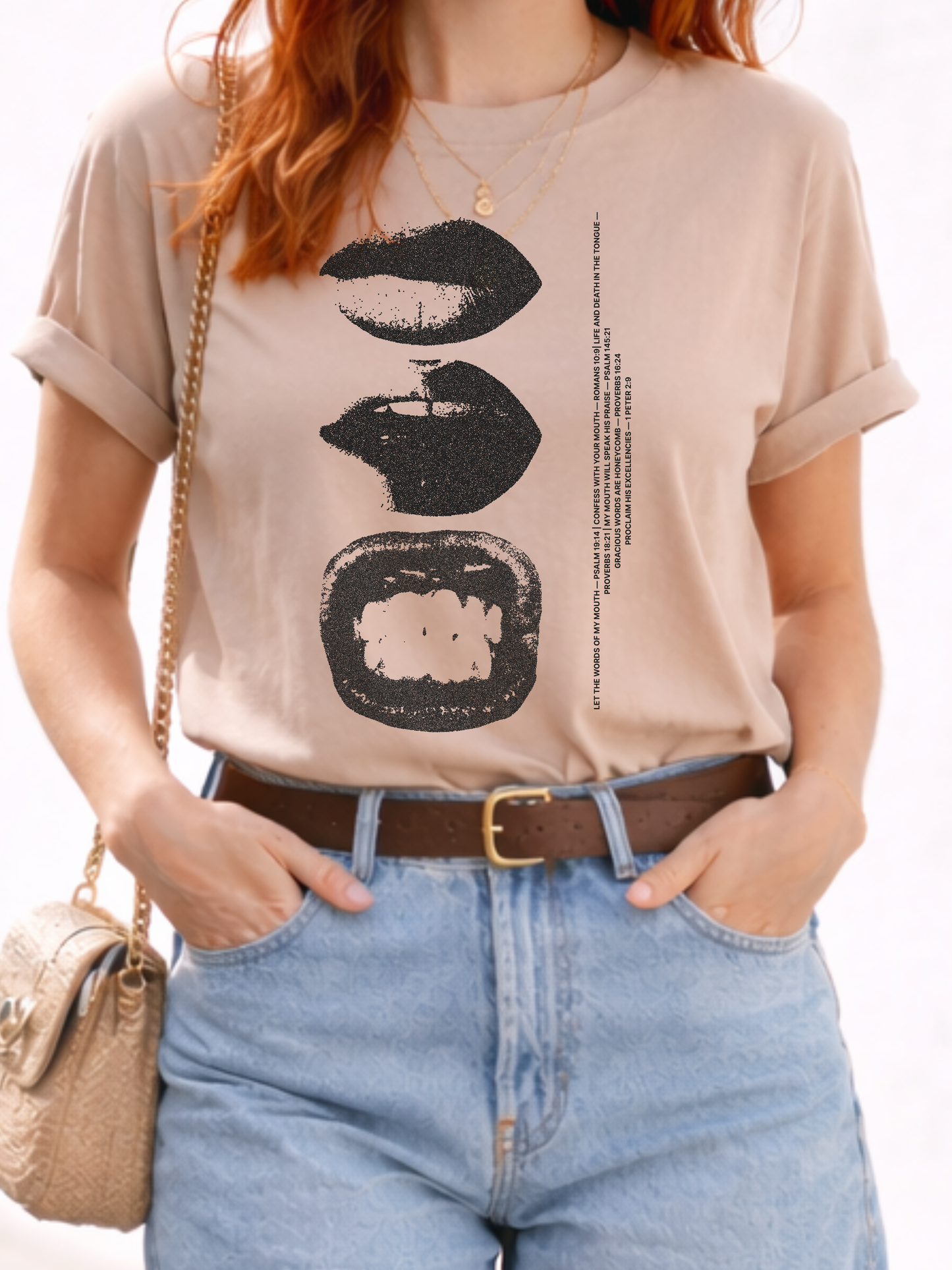 Power of the Mouth woman tee
