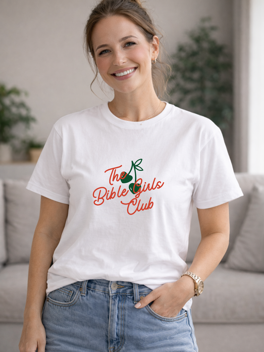 The Bible Girls Club Tee | Woman Graphic Shirt