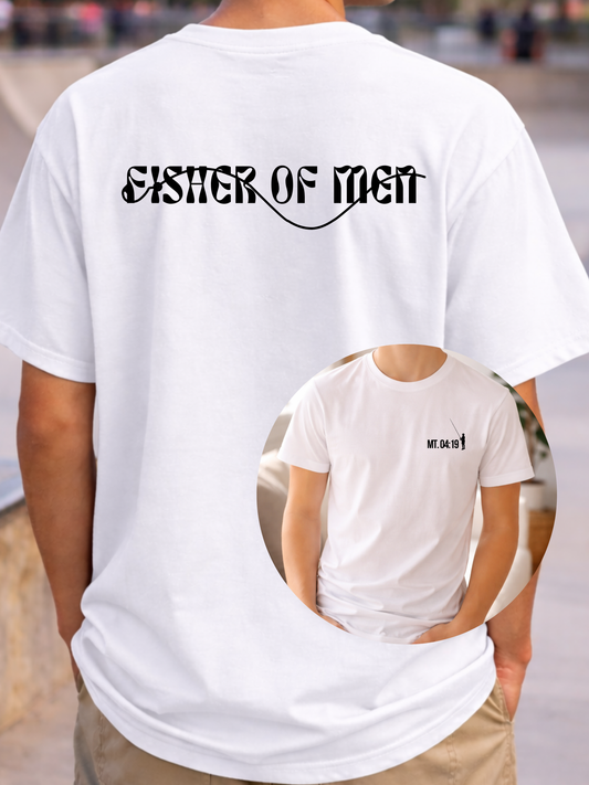Fisher of man Math 4:19 shirt- mans