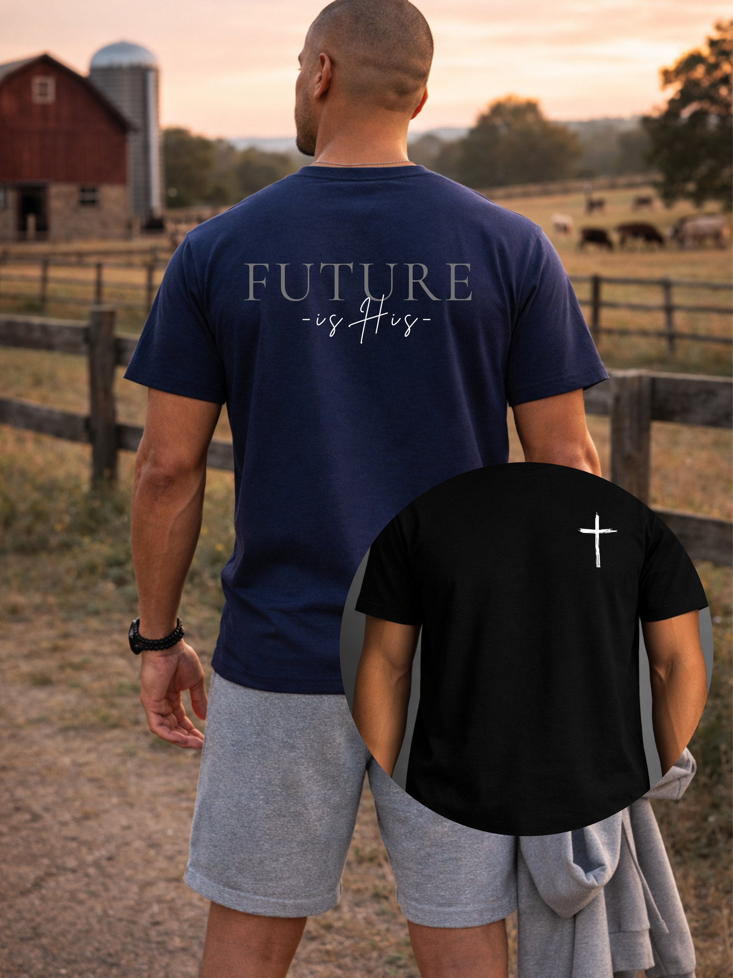 FUTURE is His man T-Shirt | Minimalist typographic design