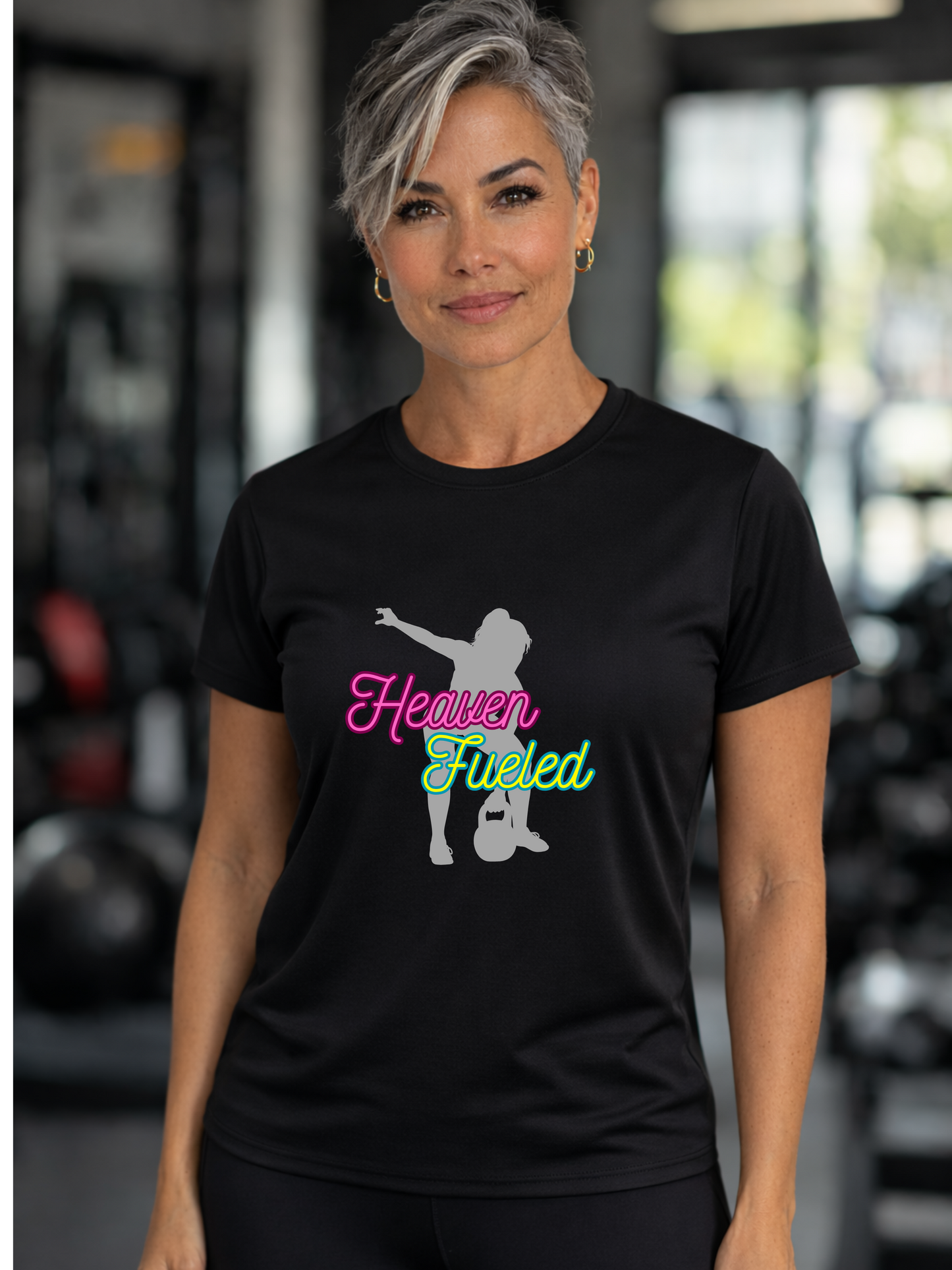 Heaven Healed silhouette, T-Shirt | Inspirational Faith Typography