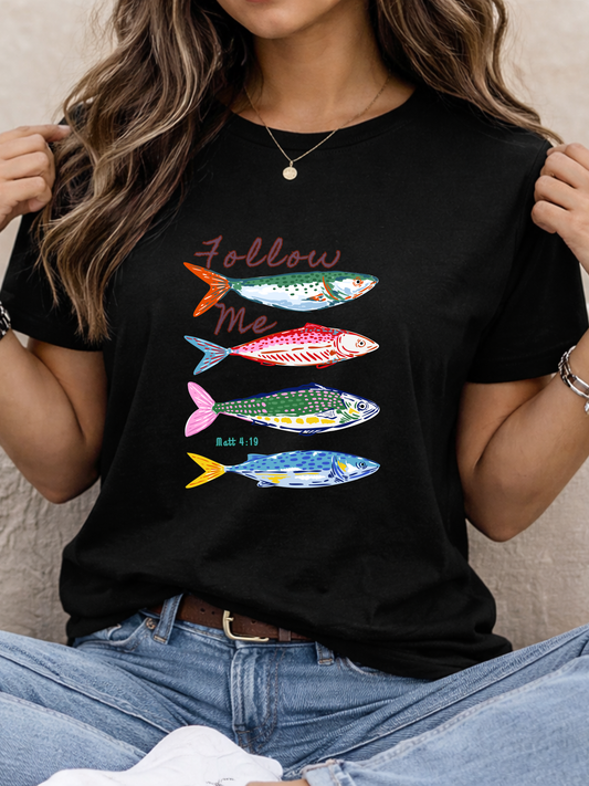 Follow Jesus - woman christian shirt