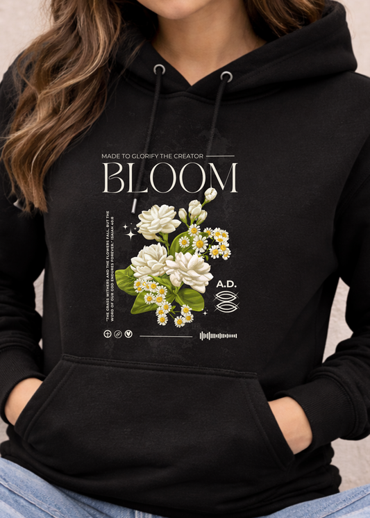 Woman Christian Hoodie Bloom