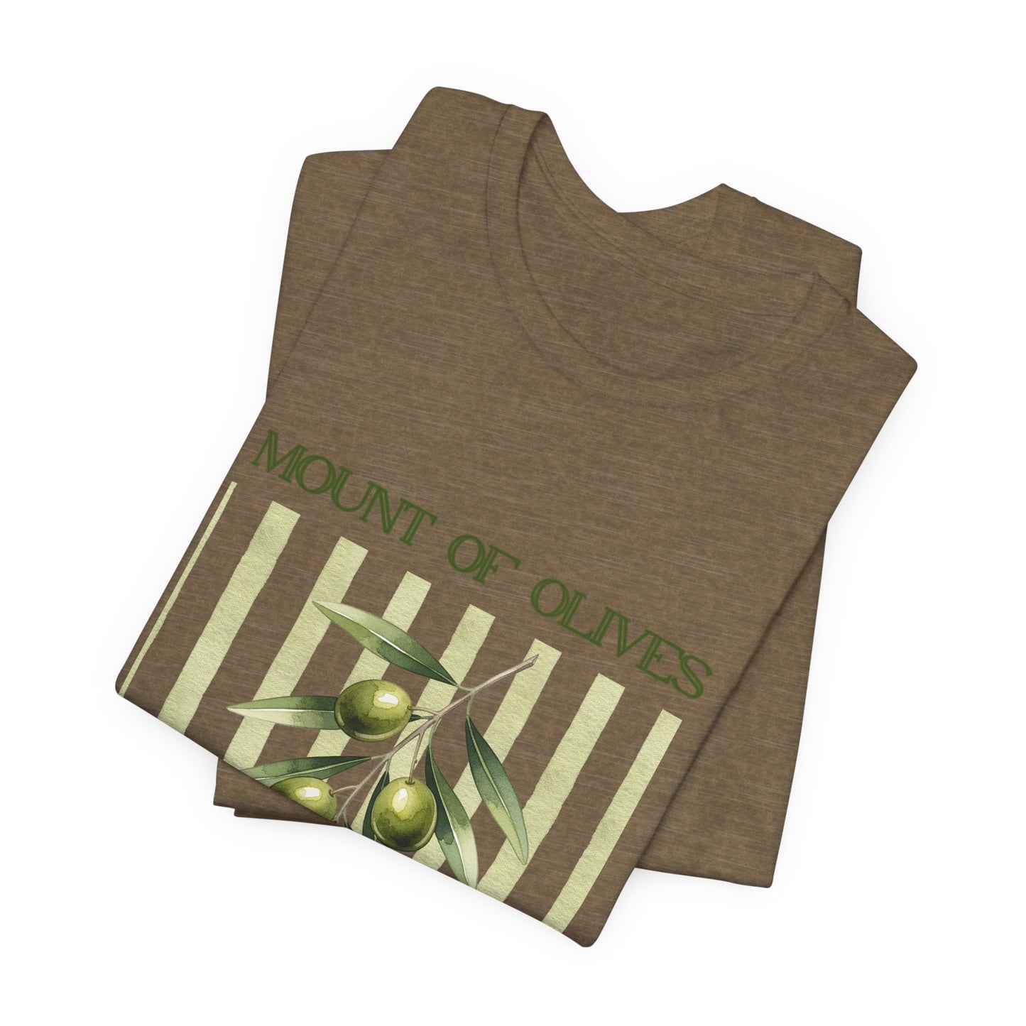 Mount of Olives olive branch T-Shirt | Psalm 52:8 Bible verse