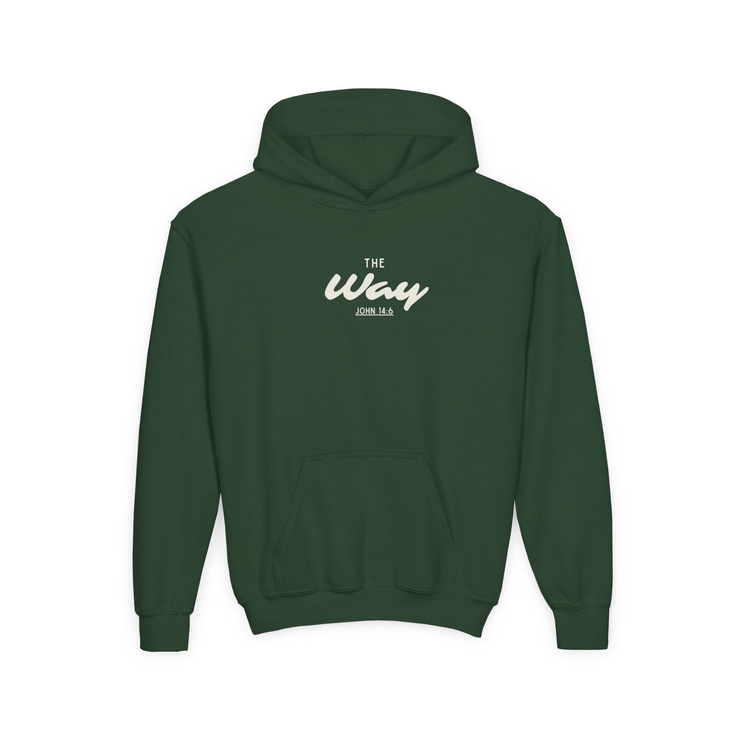 Seek Him First Man Christian Hoodie | John 14:6 Bible Verse Sweatshirt