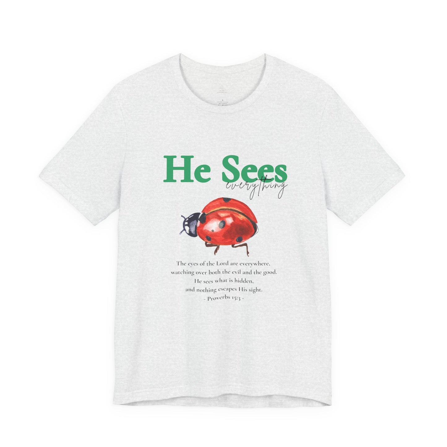 He Sees Ladybug Tee - Christian Woman