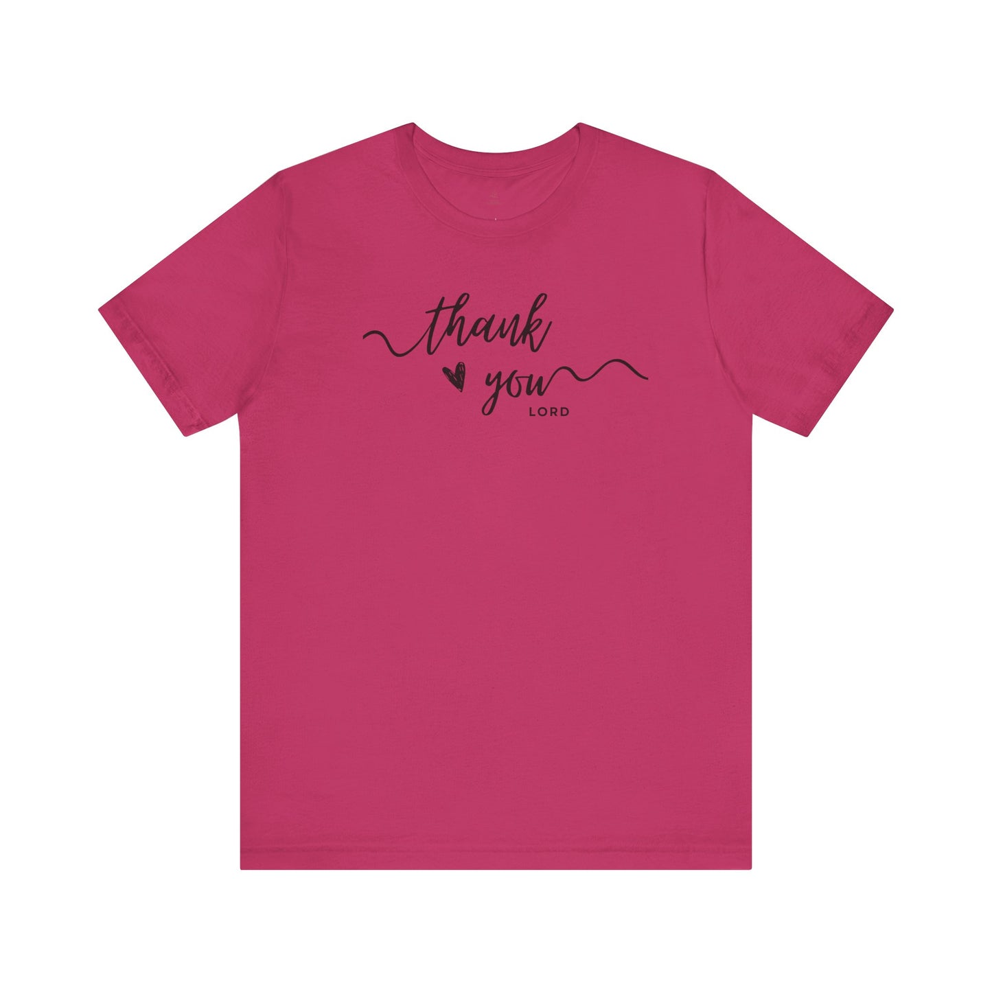 Thank You Lord script heart Woman T-Shirt Faith Christian