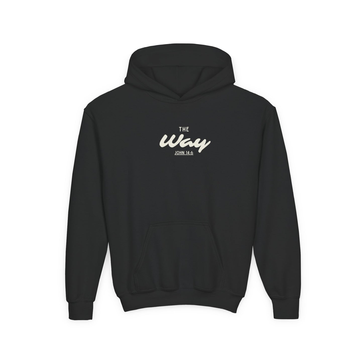 Seek Him First Man Christian Hoodie | John 14:6 Bible Verse Sweatshirt