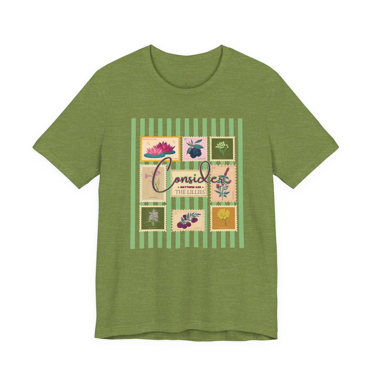 Consider the Lilies Woman Tee Floral Patchwork Graphic Shirt