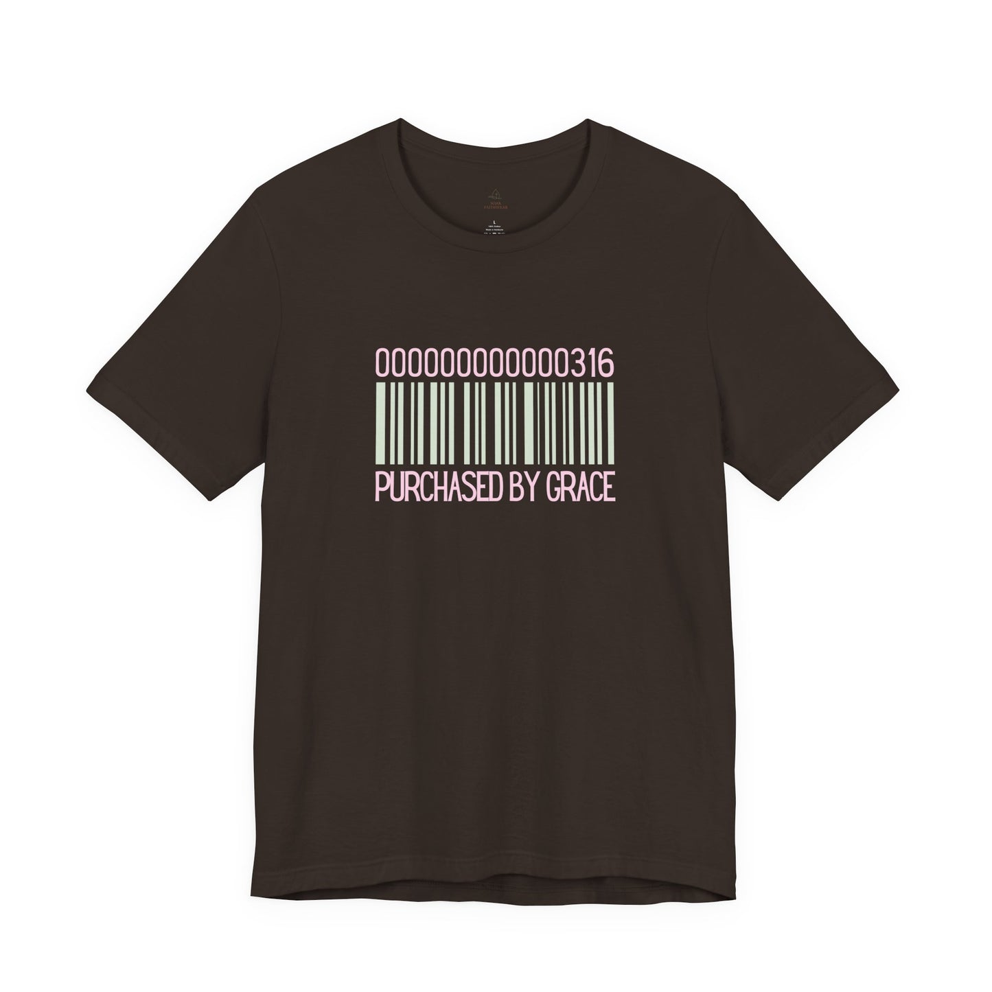 Barcode 'Purchased by Grace' Design Woman Tee