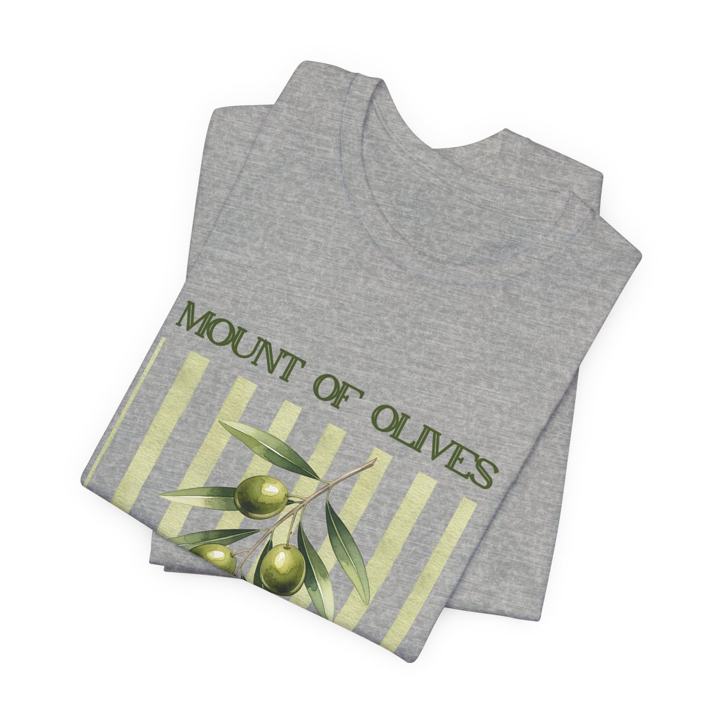 Mount of Olives olive branch T-Shirt | Psalm 52:8 Bible verse