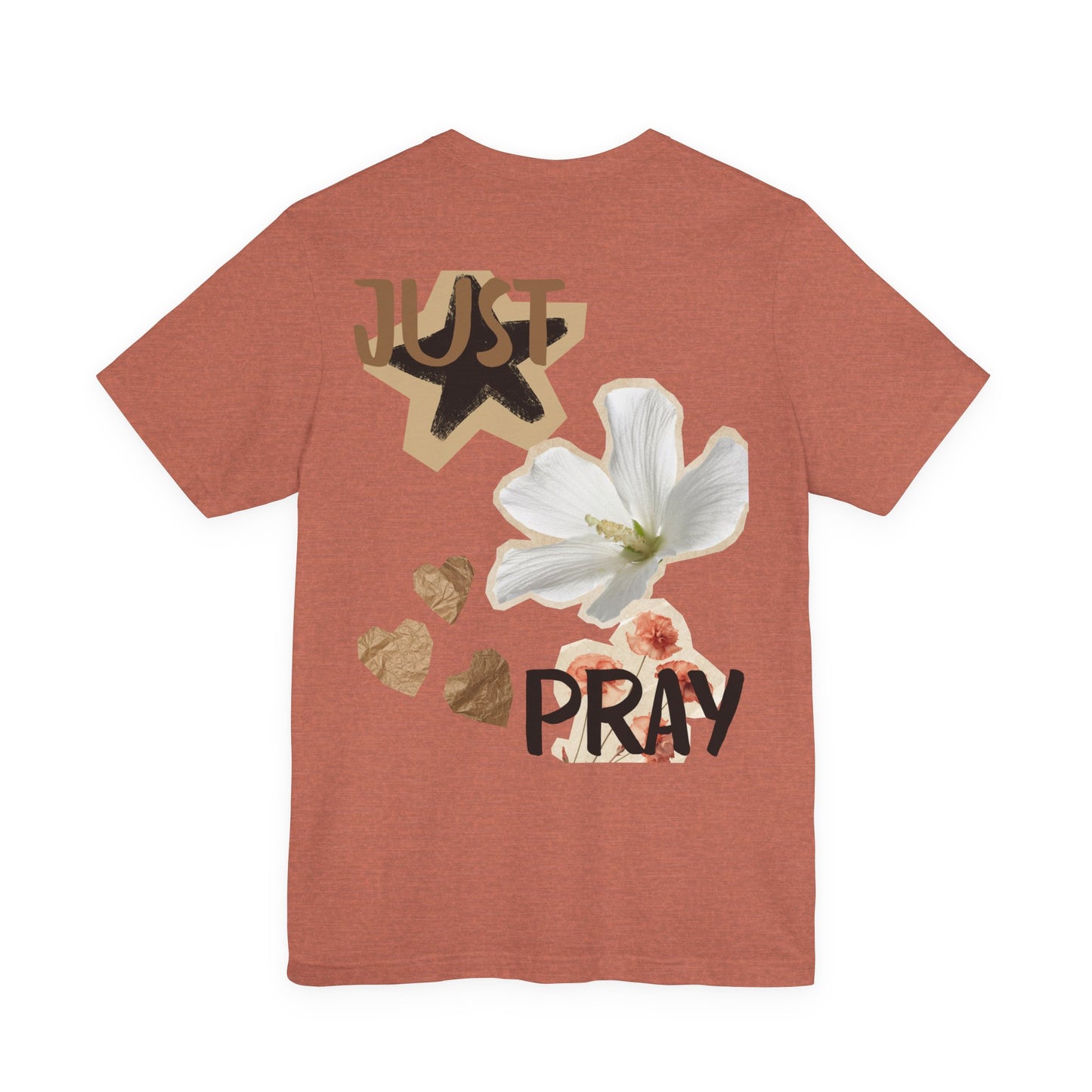 Just Pray floral back T-Shirt | faith graphic tee