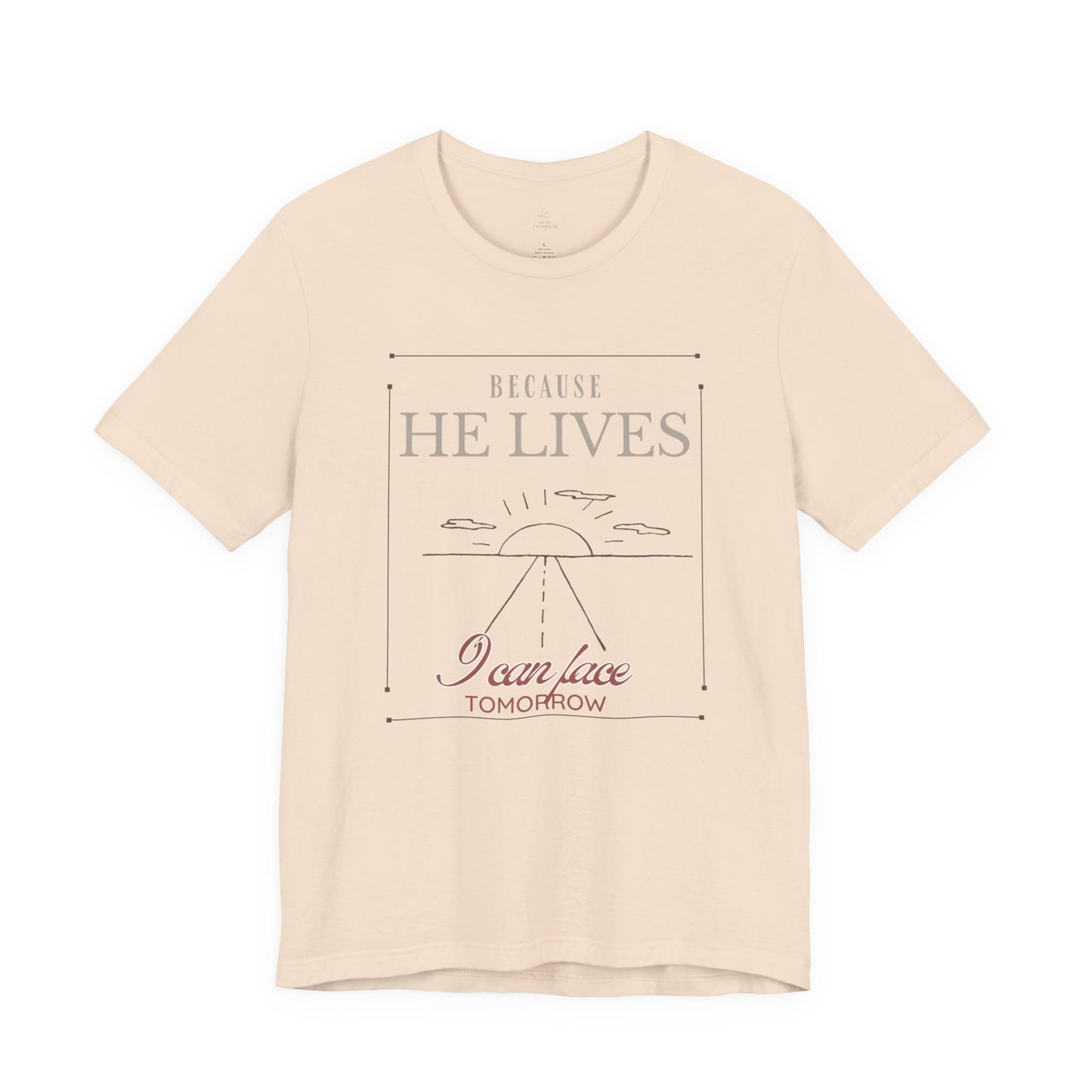 Chirstian Tee - Female adult - Because He lives.