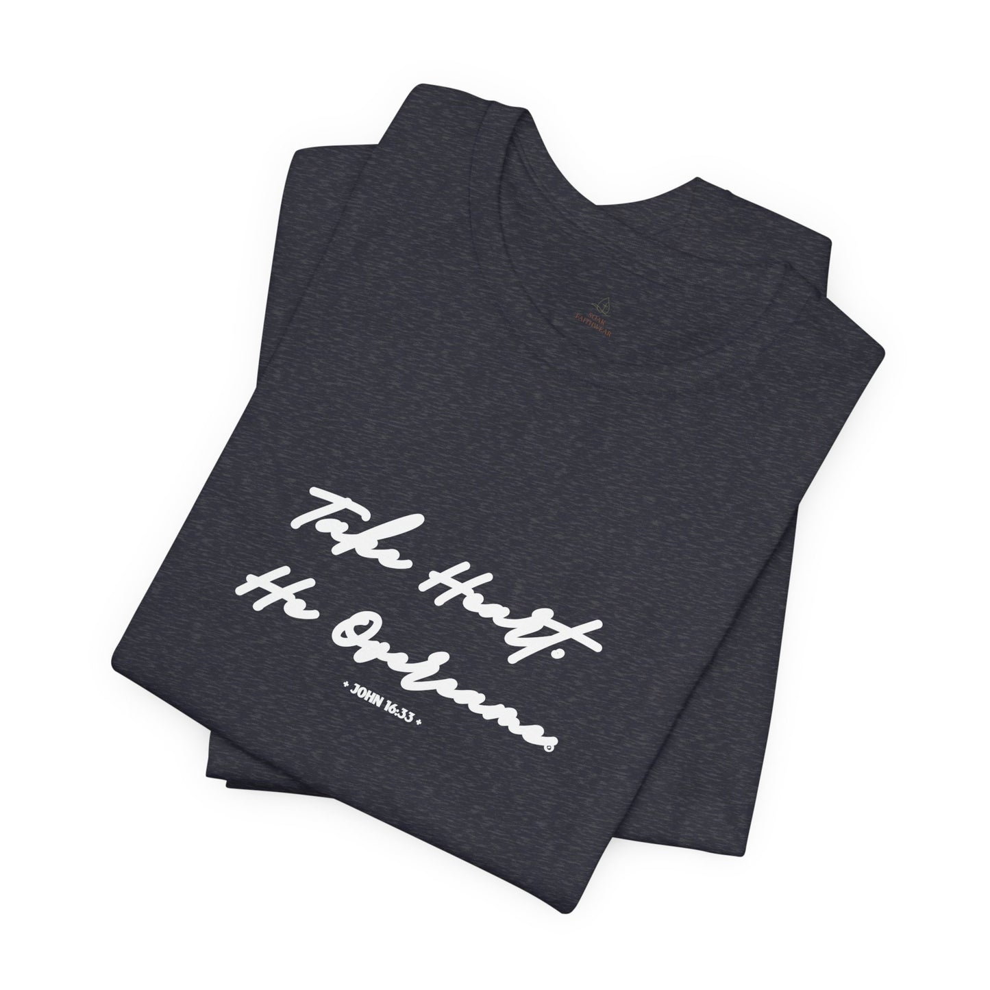 Take Heart He Overcame Shirt, Christian T-Shirt