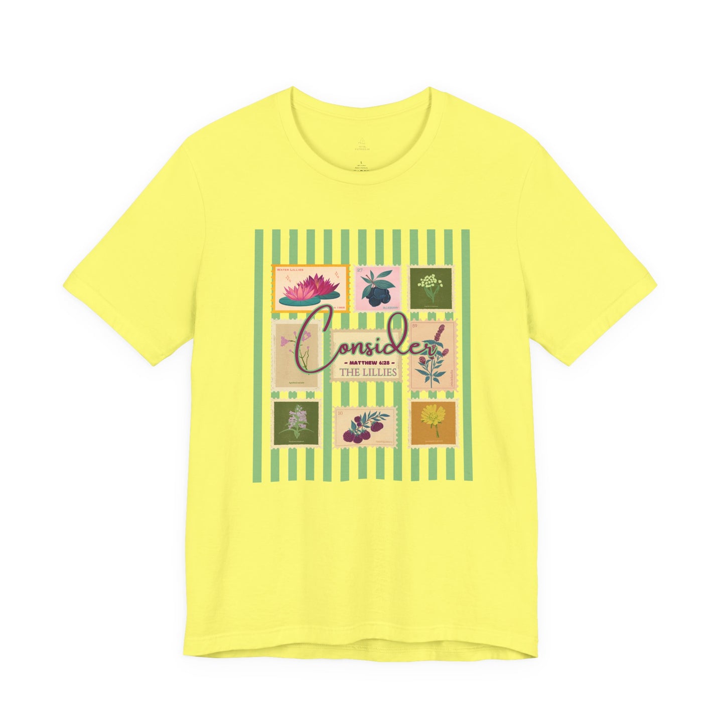 Consider the Lilies Woman Tee Floral Patchwork Graphic Shirt