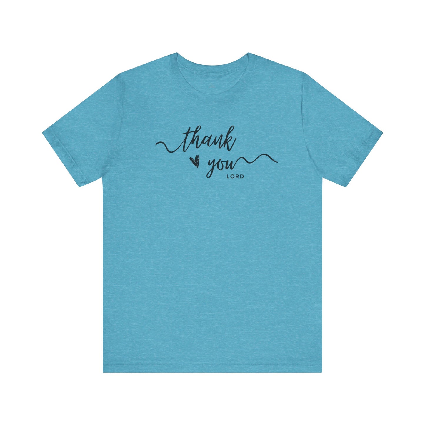 Thank You Lord script heart Woman T-Shirt Faith Christian