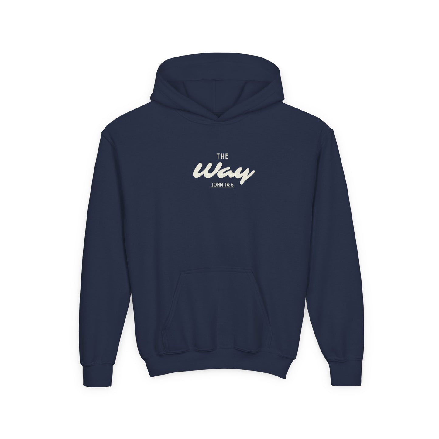Seek Him First Man Christian Hoodie | John 14:6 Bible Verse Sweatshirt