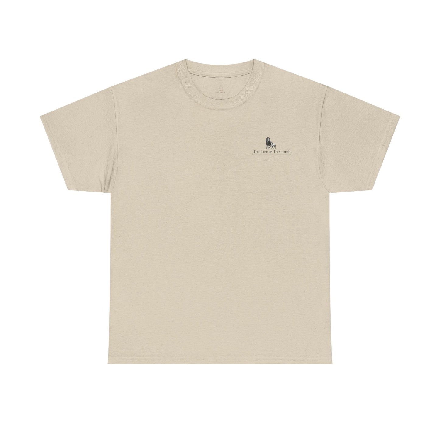 Lion and Lamb graphic man tee