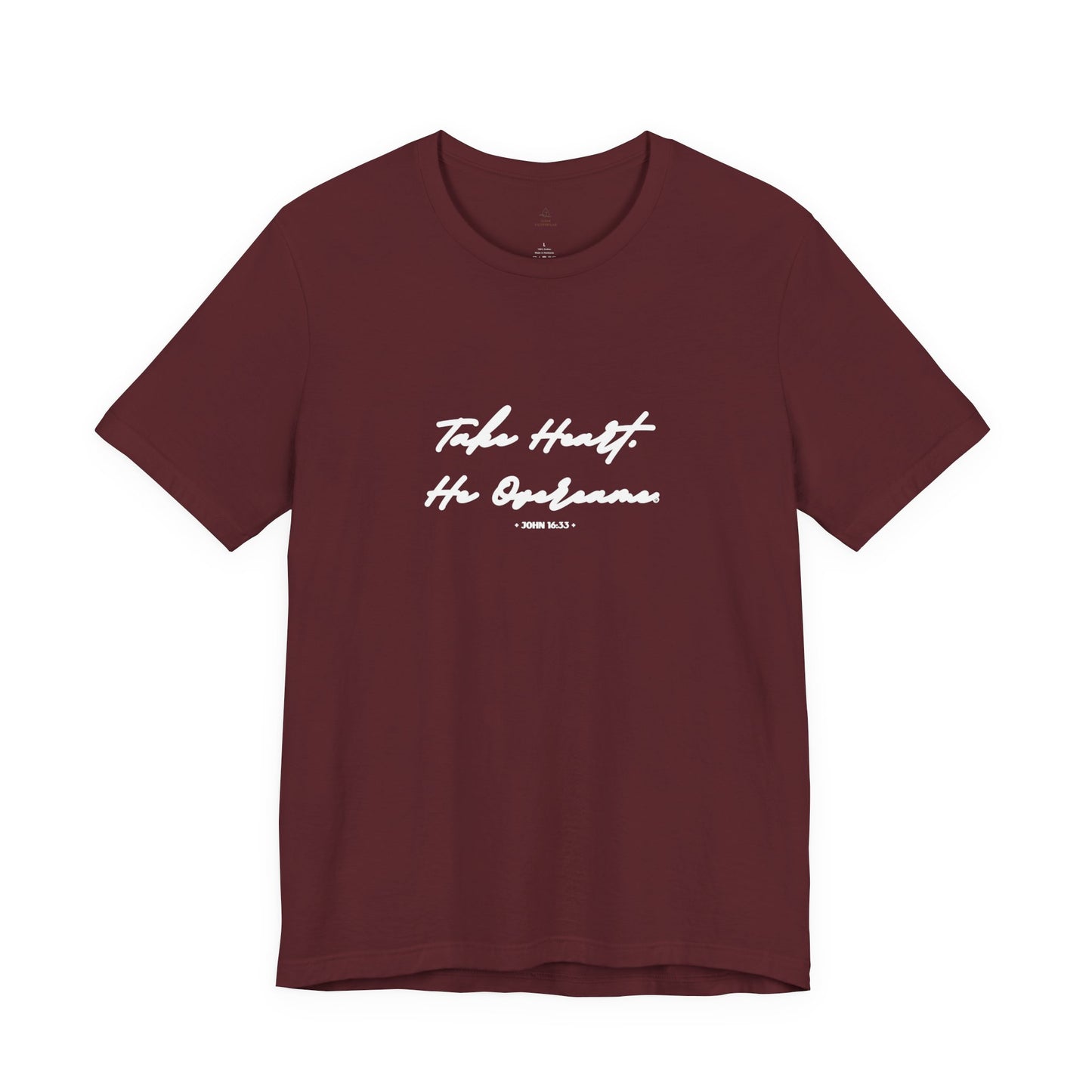 Take Heart He Overcame Shirt, Christian T-Shirt