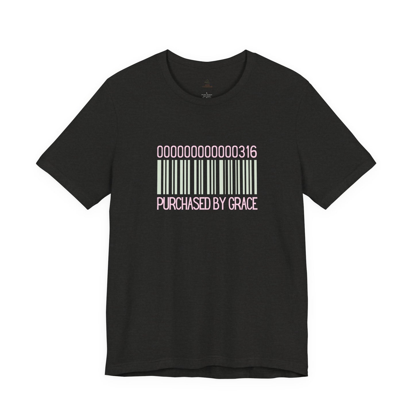 Barcode 'Purchased by Grace' Design Woman Tee