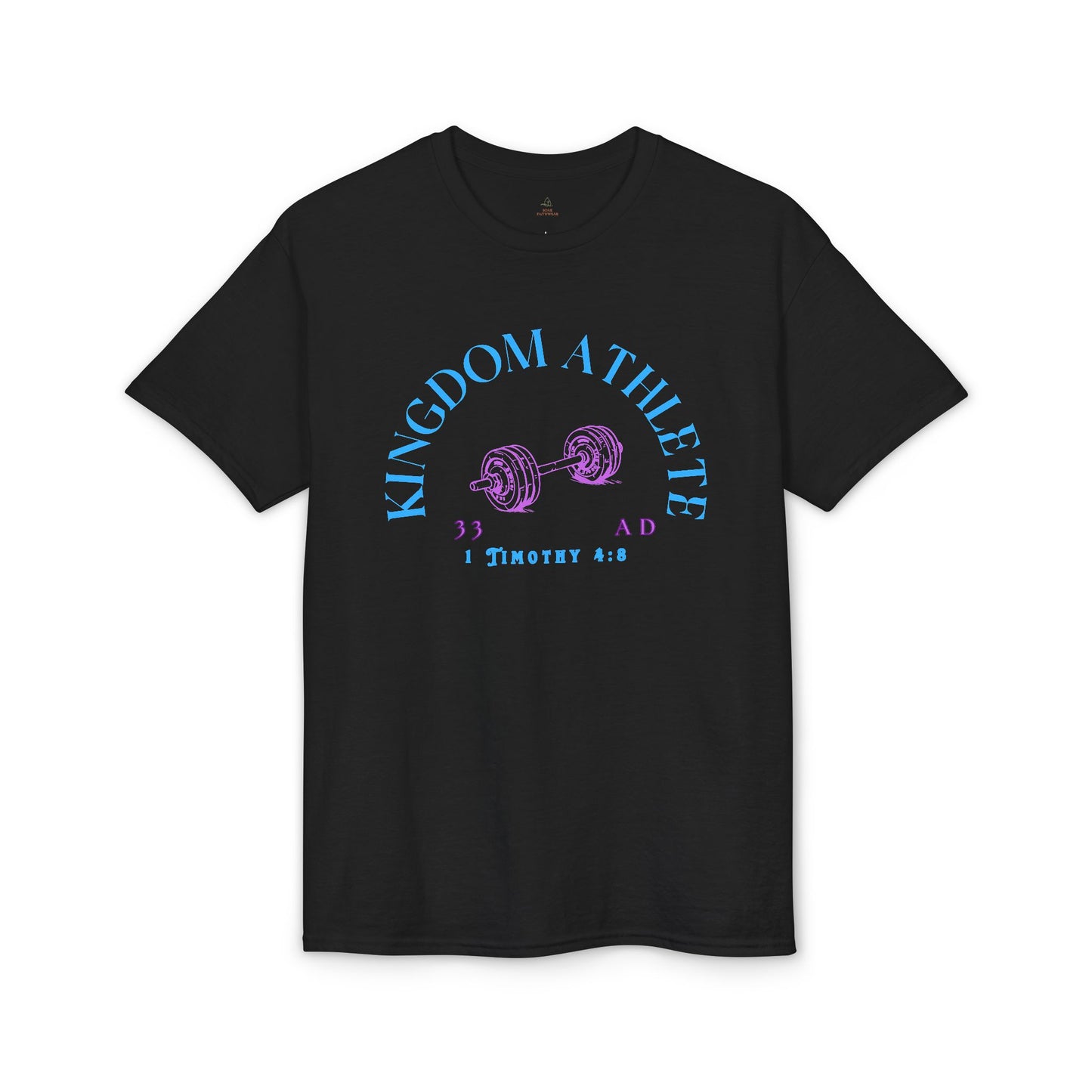 Kingdom Athlete barbell graphic T-Shirt woman fitness gym tee