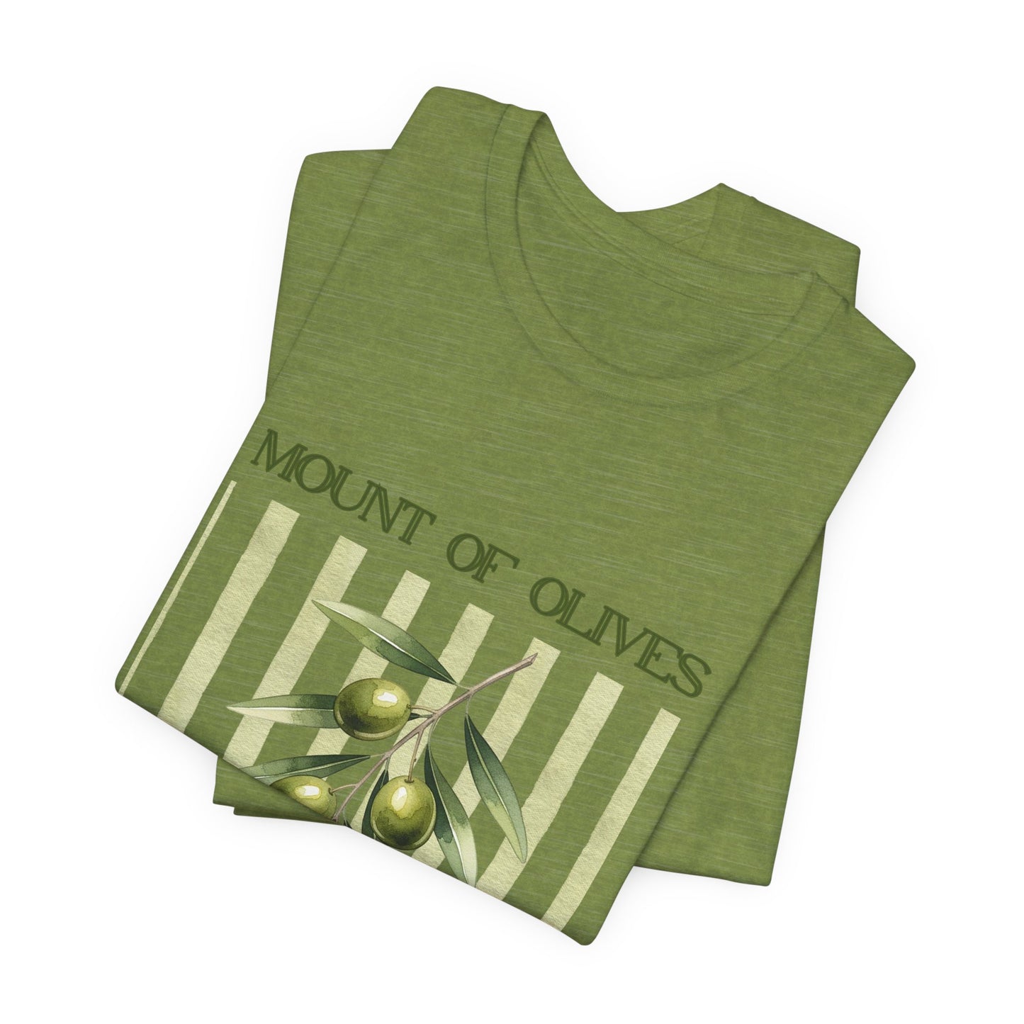 Mount of Olives olive branch T-Shirt | Psalm 52:8 Bible verse