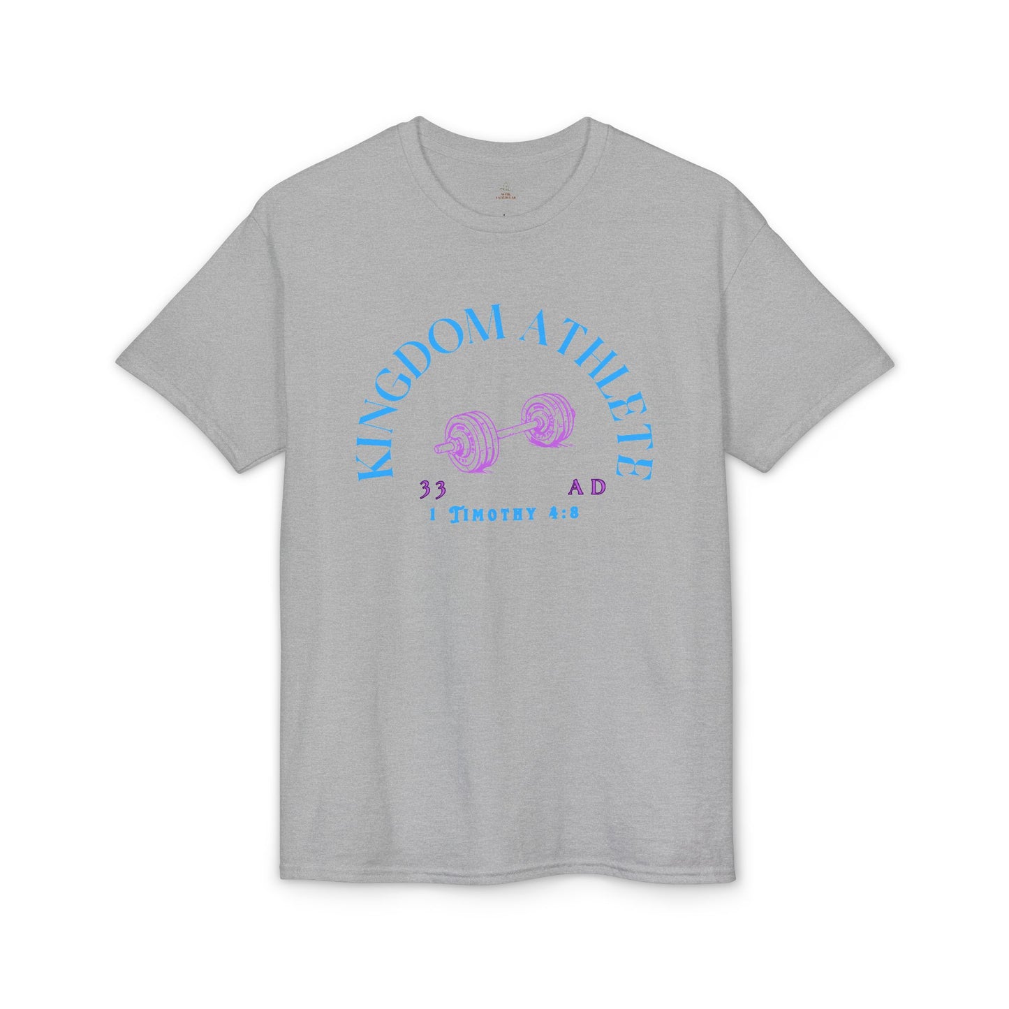 Kingdom Athlete barbell graphic T-Shirt woman fitness gym tee