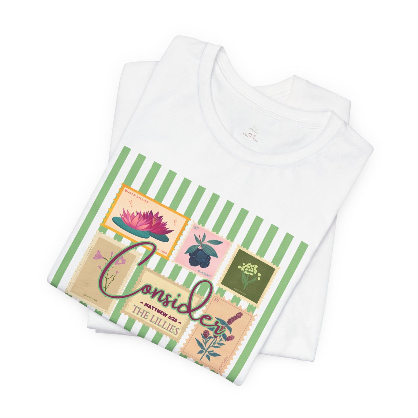 Consider the Lilies Woman Tee Floral Patchwork Graphic Shirt