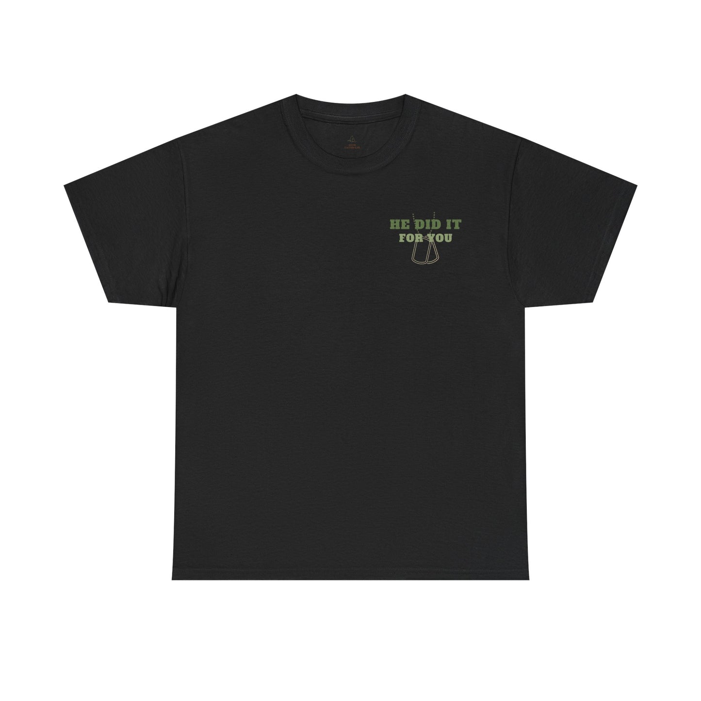Christian Tee Camo Cross Emblem