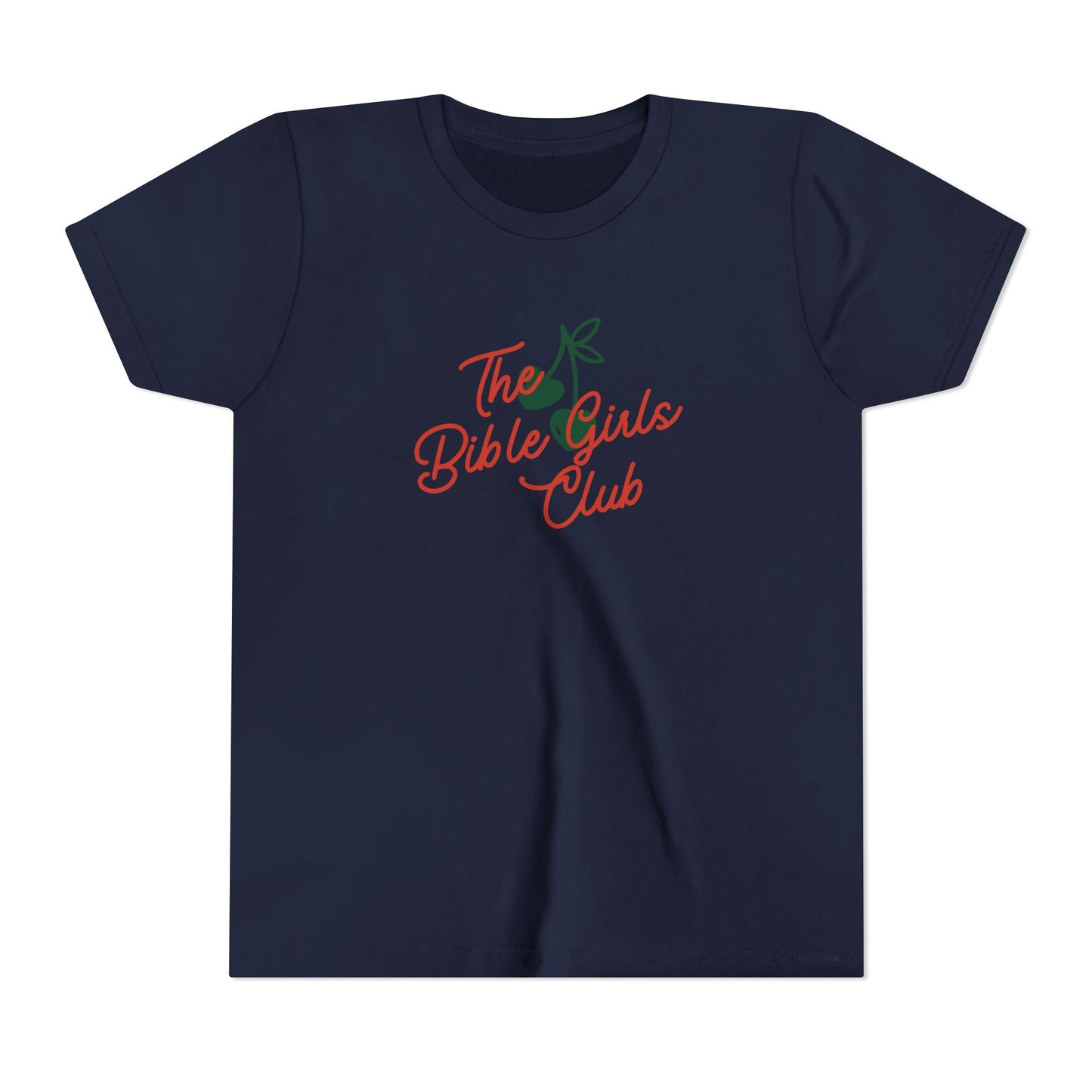 WOMAN The Bible Girls Club Tee | Cherry Illustration, Faith Shirt 6-14