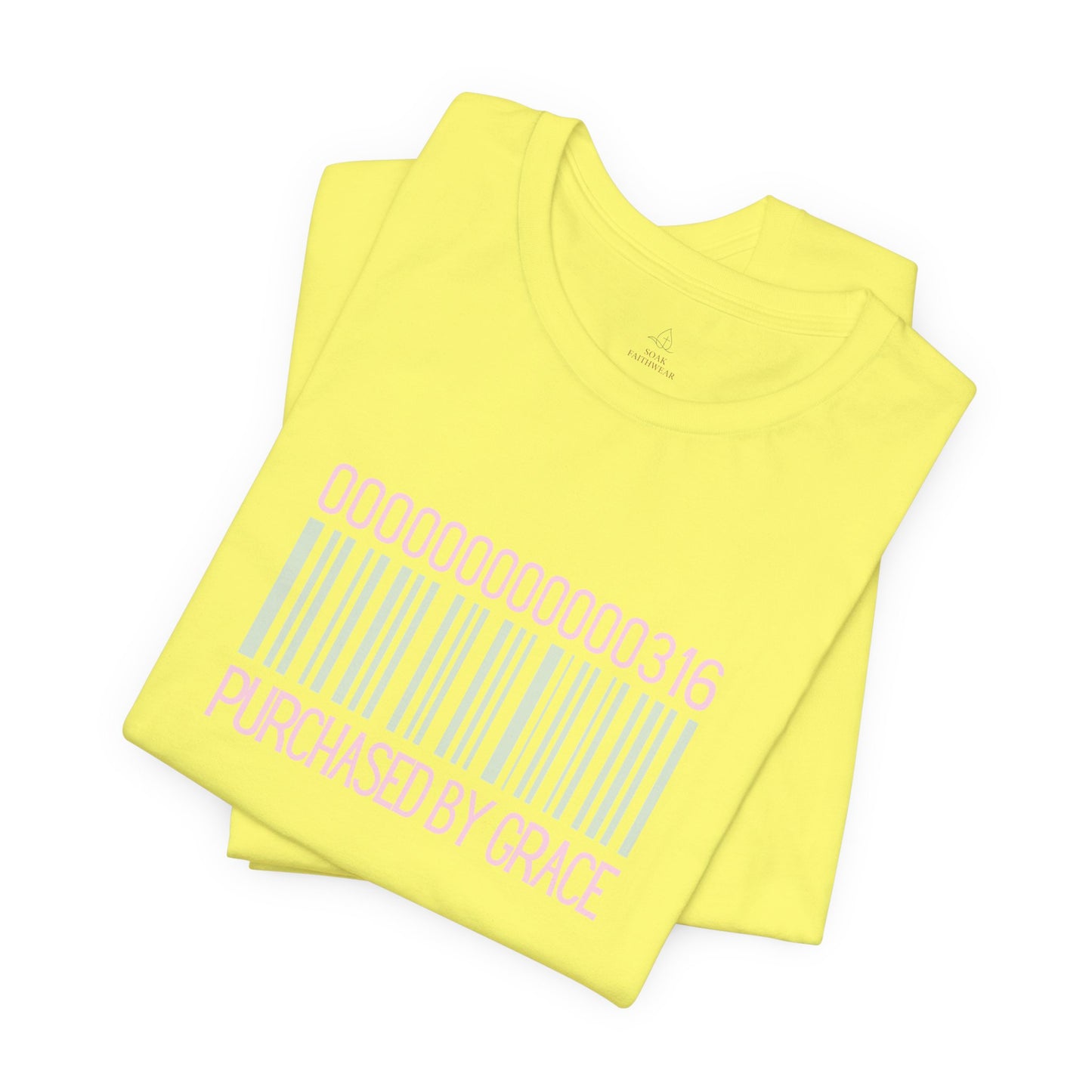 Barcode 'Purchased by Grace' Design Woman Tee