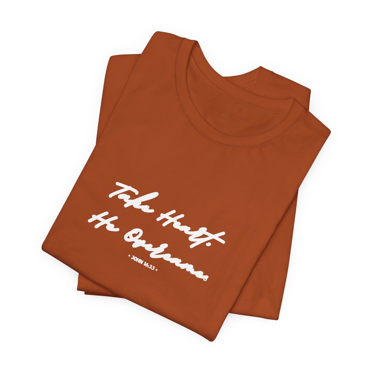 Take Heart He Overcame Shirt, Christian T-Shirt