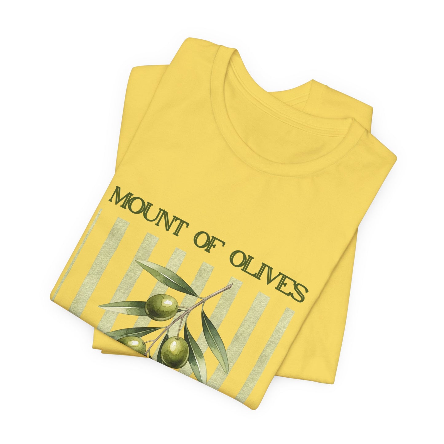 Mount of Olives olive branch T-Shirt | Psalm 52:8 Bible verse