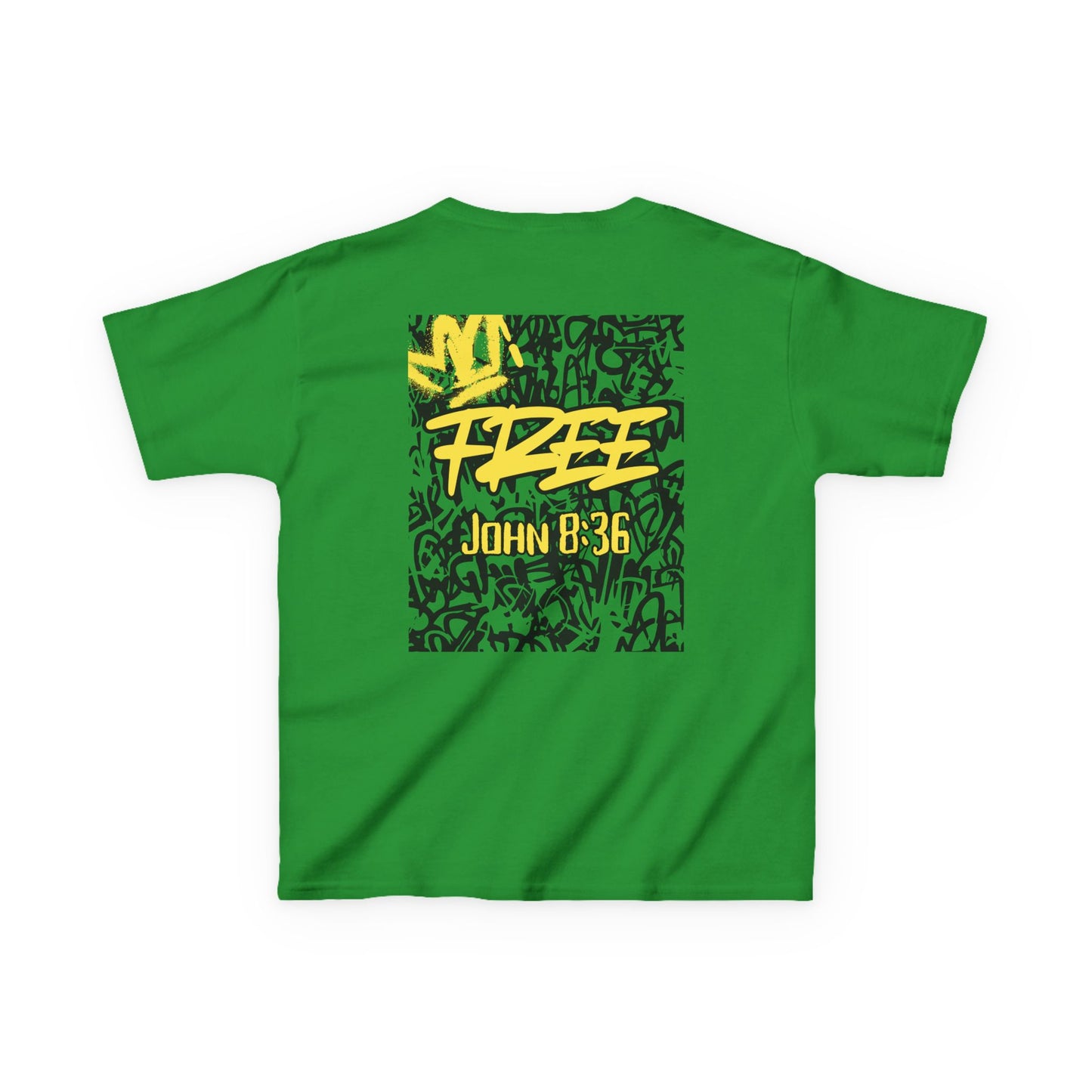 Free Graffiti John 8:36 Kids Tee