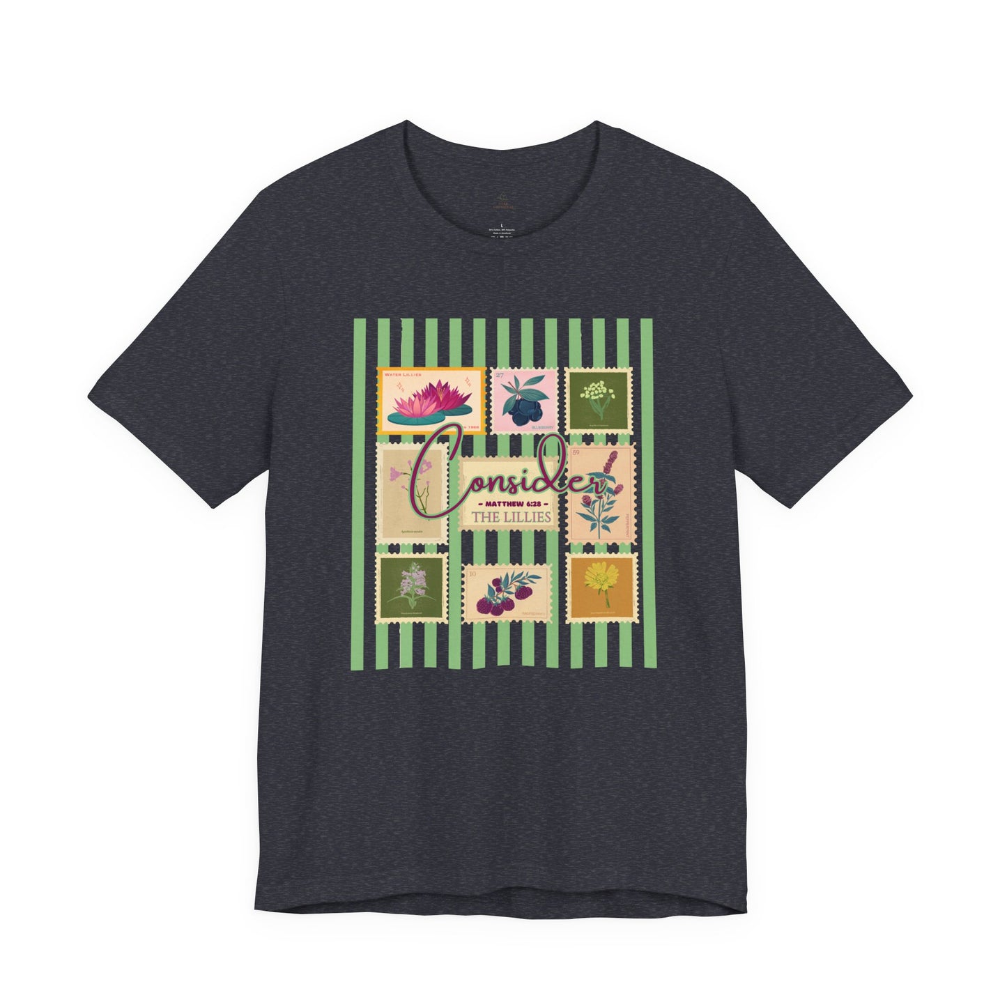 Consider the Lilies Woman Tee Floral Patchwork Graphic Shirt